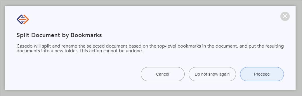 A screenshot of a screen with the word'split documents by spreadsheets'.