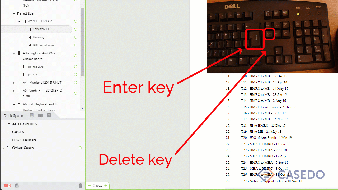 GIF of how to delete unwanted bookmarks