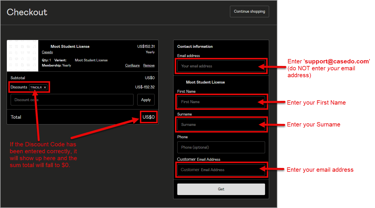 A screenshot of the checkout page on a wordpress website with Failure to import notifications.