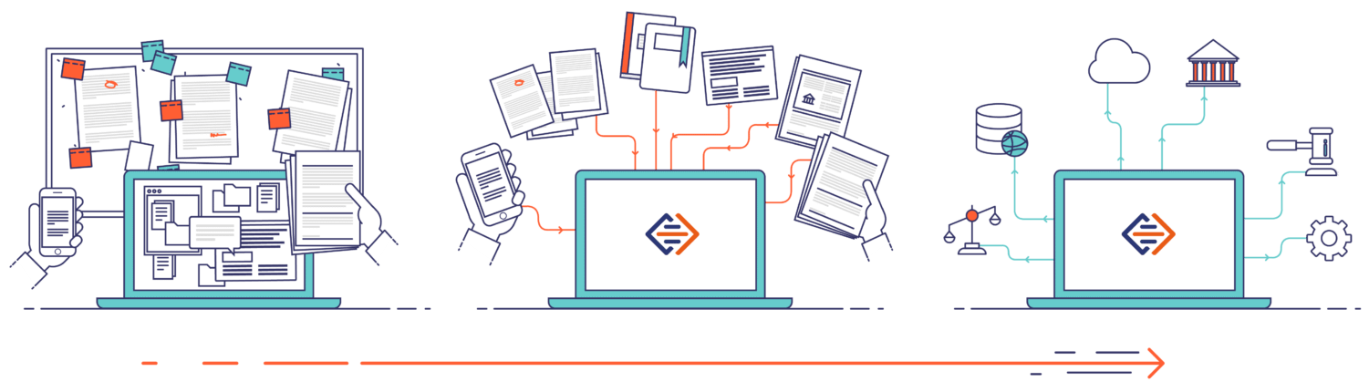 Branded image to illustrate Casedo workflow for productivity hacks
