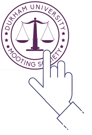 Durham university roofing society logo incorporating Durham University colors.