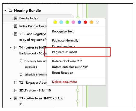 paginate as an insert