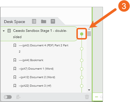 screenshot of the Casedo Desk Space to illustrate how to rotate pages in pdf