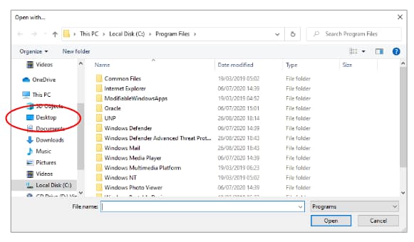 Go to the Desktop (associate .case with Casedo app)