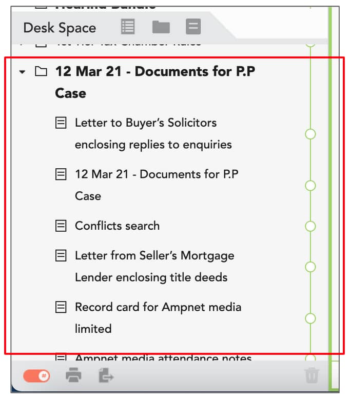 screenshot of Casedo UI