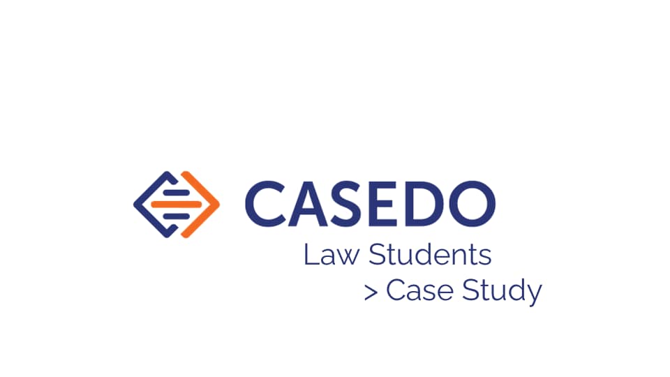 A title slide for a Case Study on Student Research and Organisation